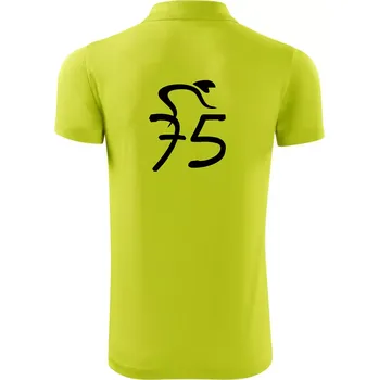 Pánská košile Cyklista slaví pětasedmdesátku (75) - Polokošile Victory sportovní (dresovina) - 3XL ( Limetková )