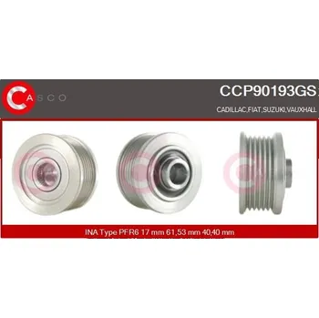 Řemenice, generátor CASCO CCP90193GS