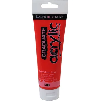 Vodová barva Graduate akrylová barva 120 ml - Rumělka