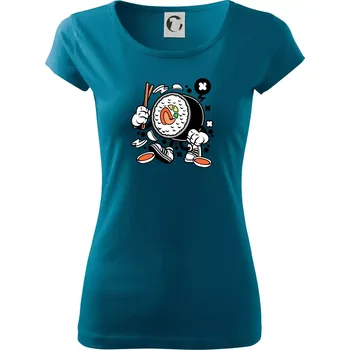 Dámské tričko Sushiman - Dámské triko Pure - L ( Petrolejová )