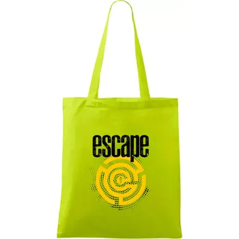 Escape labyrint - Taška bavlněná - 42 x 38 cm ( Limetková )