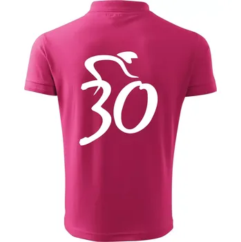 Pánská košile Cyklista slaví třicítku (30) - Polokošile pánská Pique Polo 203 - 5XL ( Purpurová )