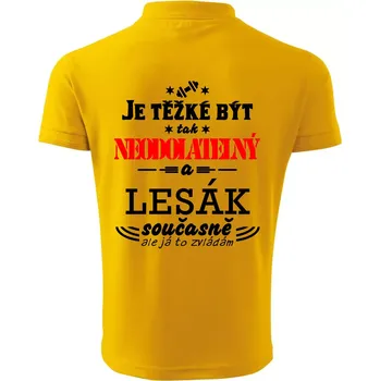 Pánská košile Je těžké být neodolatelný lesák - Polokošile pánská Pique Polo 203 - 2XL ( Žlutá )
