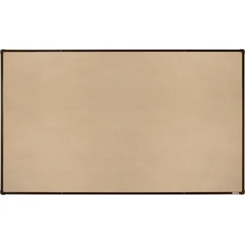 BoardOK Tabule s textilním povrchem 200 × 120 cm, hnědý rám