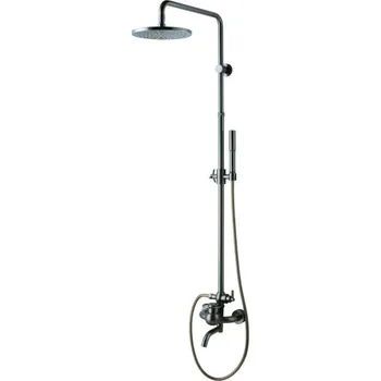 Sprchový set Sprchový systém WF Industrial s pákovou baterií olejem gumovaný bronz SIKOBWFSVS