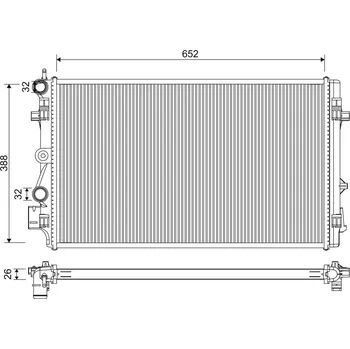 Chladič motoru Chladič, chlazení motoru VALEO 701331