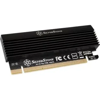 Pevný disk SilverStone SST-ECM23 PCIe adapter PCIe x4 M.2 SSD s chladičem černá (SST-ECM23)