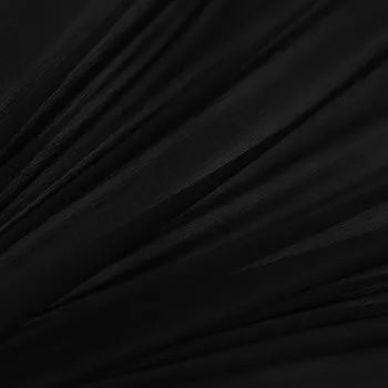 Šifon černý, jemný kreš, š.145
