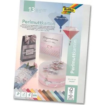 Perleťový karton - 25 × 35 cm, 250 g/m2