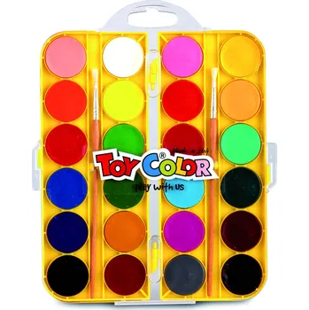 Vodová barva Vodové barvy TOY COLOR 30 mm - 24 barev