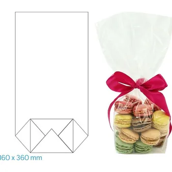Sáček na potraviny Dárkový sáček 16 × 36 cm celofán transparentní 1 ks