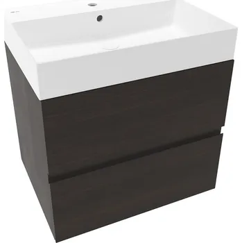 Koupelnová skříňka s umyvadlem Naturel Verona 60x50x45,5 cm tmavé dřevo mat VERONA60TDU2