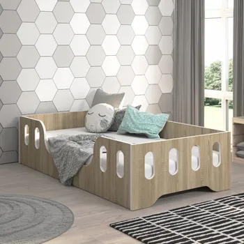 Dětská postel Dětská postel LAKI 140 x 70 cm v dekoru dub sonoma