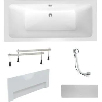 Umyvadlo Obdélníková vana Laguna Nora Plus 160x75 cm akrylát levá i pravá SIKONO1600ANP