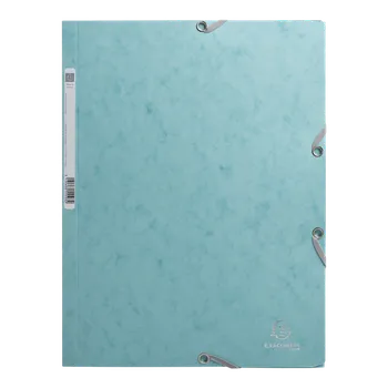 Archivační box Spisové desky s gumičkou Skandi A4 maxi, prešpán - ledově modrá