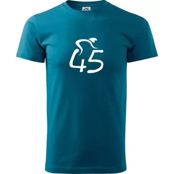 Cyklista slaví pětačtyřicítku (45) - Klasické pánské triko vyšší gramáže - M ( Petrolejová )