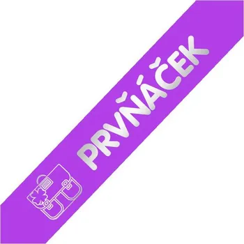 Party dekorace Šerpa - PRVŇÁČEK - fialová