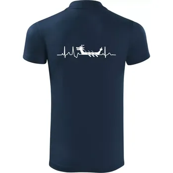 Pánská košile EKG dračí loď - Polokošile Victory sportovní (dresovina) - L ( Námořní modrá (velmi tmavá - téměř černá) )