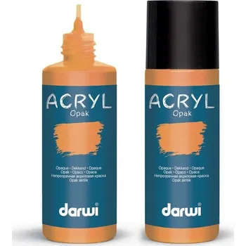 Vodová barva Darwi Opak Akrylová barva Orange 80 ml 1 ks