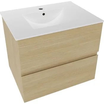 Koupelnová skříňka s umyvadlem Naturel Verona 60x50x45,5 cm světlé dřevo mat VERONA60SDU3
