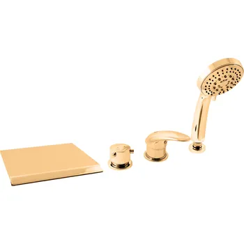 Vodovodní baterie Vanová baterie RAV SLEZÁK se sprchovým setem zlatá D474.0PZ