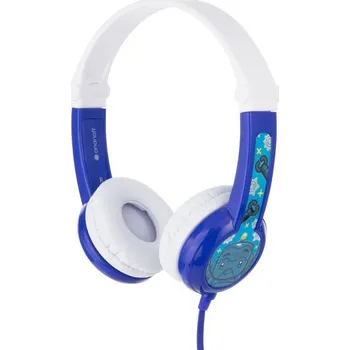 Sluchátka BuddyPhones Connect - dětská drátová sluchátka s mikrofonem, modrá