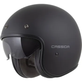 Helma na motorku Přilba oxygen 2.0 solid, cassida (černá matná/tmavě šedá, vel. l)