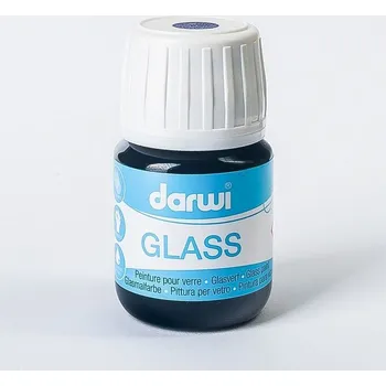 Speciální výtvarná barva DARWI Vitrážová barva, 30 ml - fialová
