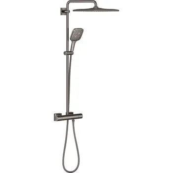 Sprchový systém GROHE Rainshower System na stěnu s termostatickou baterií hard graphite 26837A00