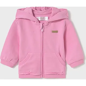 Dívčí mikina Mikina Mayoral 1455 růžová barva: růžová, Rozměr: 12 měsíců, 80 cm