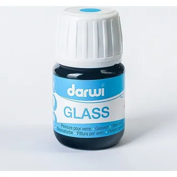 Speciální výtvarná barva DARWI Vitrážová barva, 30 ml - světle modrá