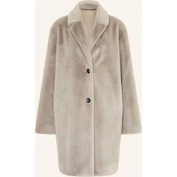 Dámský kabát Lilienfels Dámský Kabát Z Umělé Kožešiny, šedá, 44