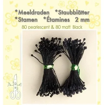 Pestíky do kvítků - černé (160 ks)