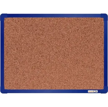 boardOK Korková tabule s hliníkovým rámem 60 × 45 cm, modrý rám
