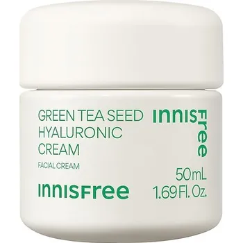 Pleťový krém 718010-GREEN TEA CREAM 50 ML - Green Tea Seed Hyaluronic Cream - Hydratační krém - INNISFREE