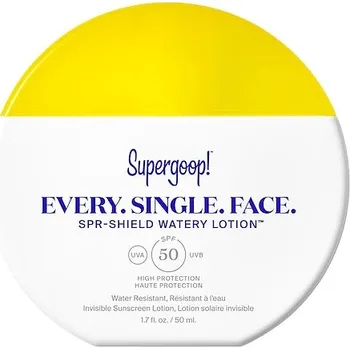 Přípravek na opalování 657777-EVERY SINGLE FACE WATER LTION SPF50 50ML - Every Single Face SPR-Shield SPF 50 - Krém na obličej - SUPERGOOP!