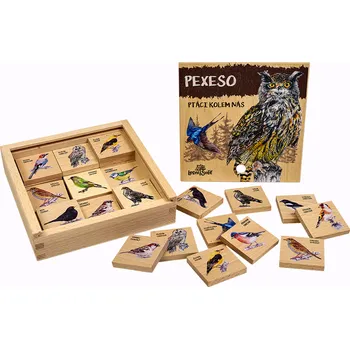 Pexeso Dřevěné pexeso - ptáci kolem nás