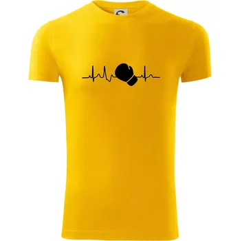 Pánské tričko EKG box rukavice - Viper FIT - Pánské zůžené tričko - S ( Žlutá )