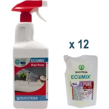 SUCITESA vodní kámen sada 12 ks 100 ml sáčků + lahev 1 l