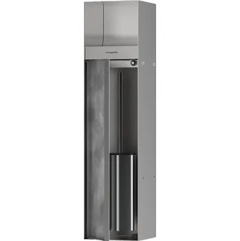 Držák Hansgrohe XtraStoris Rock s dvířky nerez 56062800