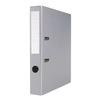 Pákový pořadač Basic A4 5 cm, PP, kovová lišta - šedý