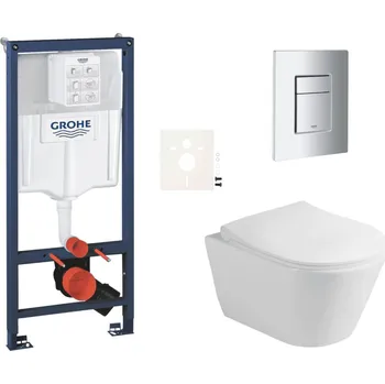 Bidet Závěsný wc set do lehkých stěn / předstěnová montáž Glacera Ava SIKOGRSAVASCP00