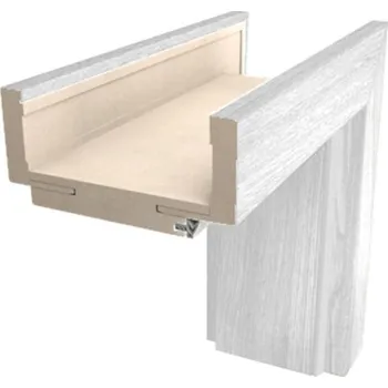 Stavební výplň Obložková zárubeň Naturel 80 cm, výška 210 pro tloušťku stěny 12-14 cm levá O3BB80L210