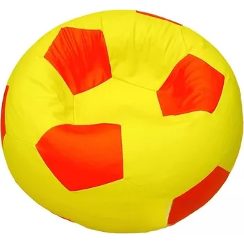 Taburet Dětský taburet MÍČ 50 cm - žlutá + červená