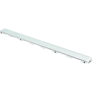 sprchový žlab Rošt Tece Drainline 75 cm sklo zelená lesk plný 600890