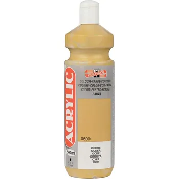 Vodová barva Koh-i-noor akrylová barva Acrylic - 500 ml - okr