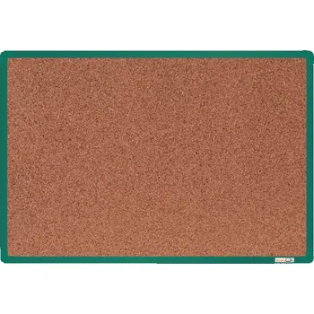 Kancelářský nábytek boardOK Korková tabule s hliníkovým rámem 60 × 90 cm, zelený rám