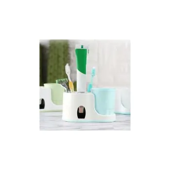 Držák na kartáček Držák s dávkovačem pasty 4L