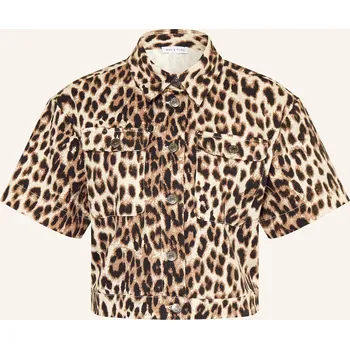 Dámský blejzr Mrs & Hugs Dámská Džínová Bunda, béžová / hnědá / černá, 36