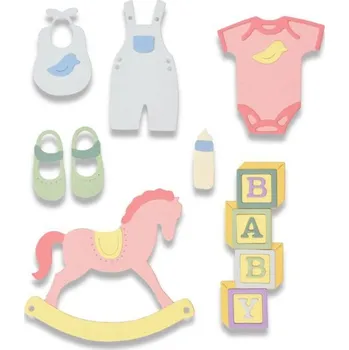 Vyřezávací kovové šablony Thinlits - Miminko (12 ks)